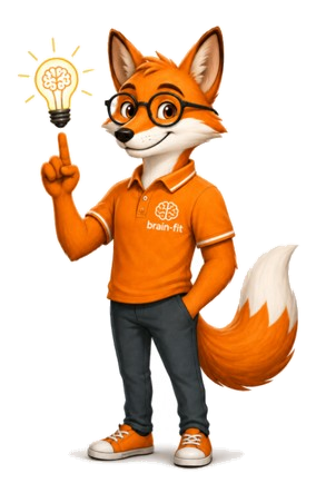 Finn, das Brain-Fit Maskottchen