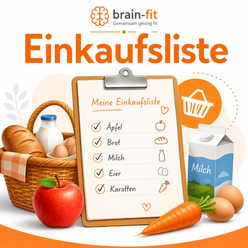 Einkaufsliste: Lebensmittel merken und anschließend wiedergeben